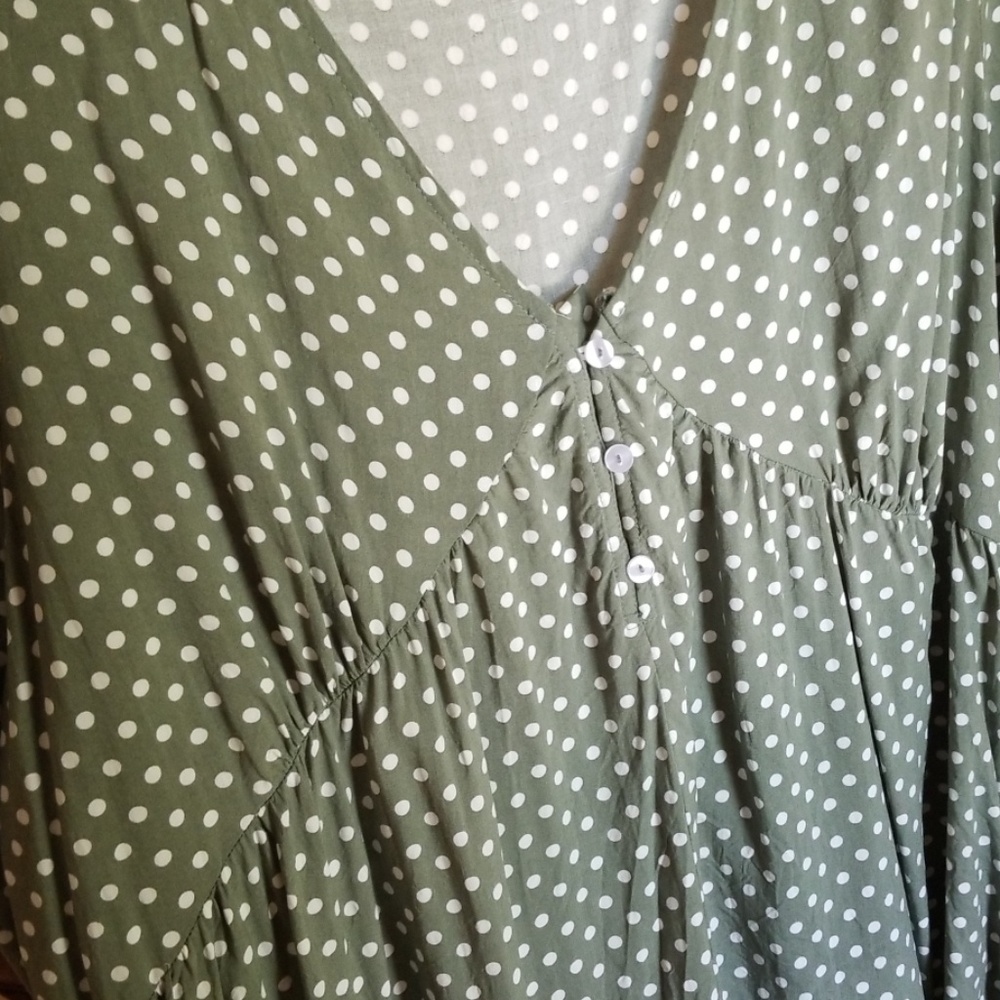 EUC Sage Blouse